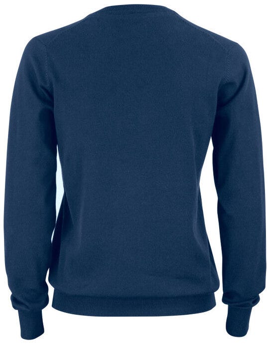 Cutter & Buck C&B Ladies Oakville V-Neck Sweater - Dark Navy