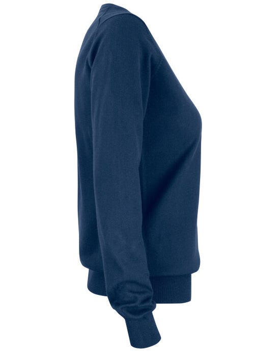 Cutter & Buck C&B Ladies Oakville V-Neck Sweater - Dark Navy