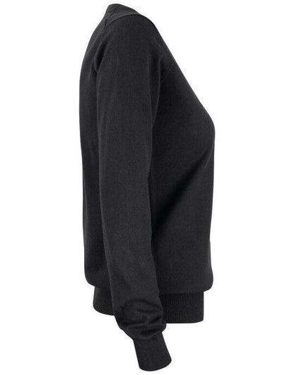 Cutter & Buck C&B Ladies Oakville V-Neck Sweater - Black