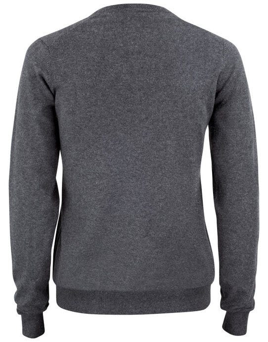 Cutter & Buck C&B Ladies Oakville V-Neck Sweater - Anthracite Melange