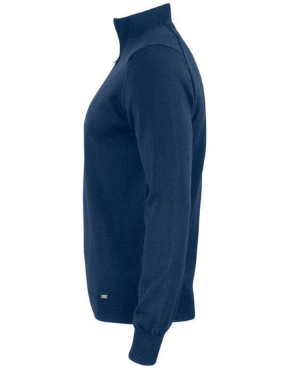 Cutter & Buck C&B Everett Half Zip Sweater - Dark Navy