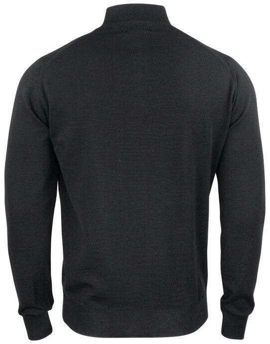 Cutter & Buck C&B Everett Half Zip Sweater - Black