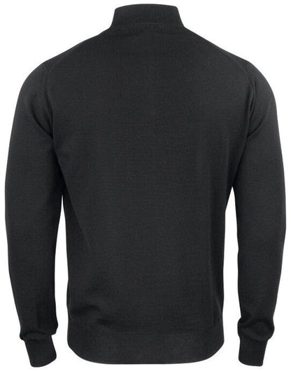 Cutter & Buck C&B Everett Half Zip Sweater - Black