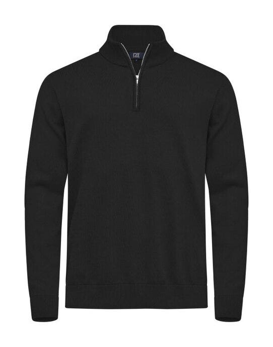 Cutter & Buck C&B Oakville Half Zip Sweater - Black