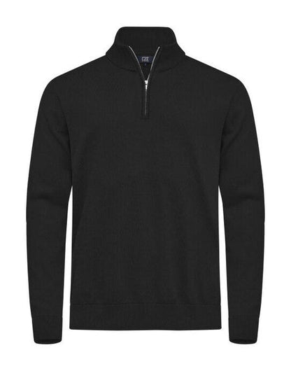 Cutter & Buck C&B Oakville Half Zip Sweater - Black