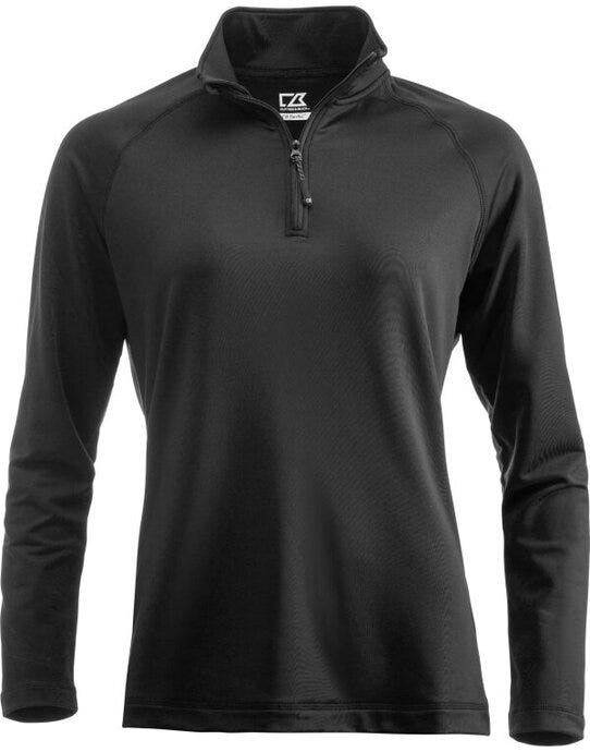 Cutter & Buck C&B Ladies Coos Bay Half Zip - Black