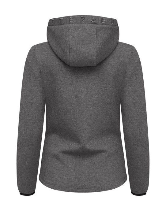 Cutter & Buck C&B Ladies Pemberton Full Zip Hood - Anthracite Melange