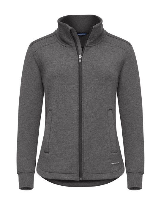 Cutter & Buck C&B Ladies Pemberton Full Zip Sweatshirt - Anthracite Melange