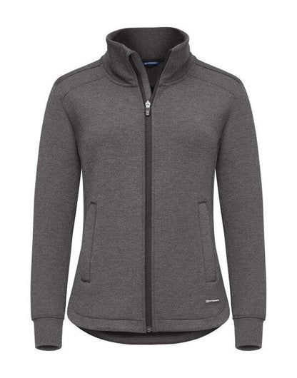 Cutter & Buck C&B Ladies Pemberton Full Zip Sweatshirt - Anthracite Melange