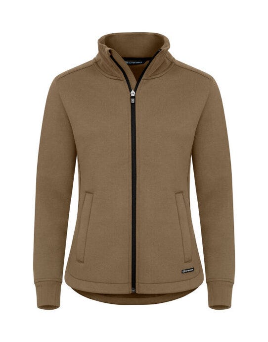 Cutter & Buck C&B Ladies Pemberton Full Zip Sweatshirt - Khaki