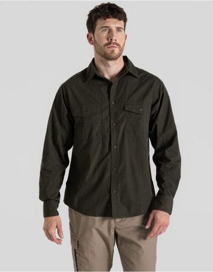 Craghoppers Expert Kiwi LS Shirt - Dark Cedar Green