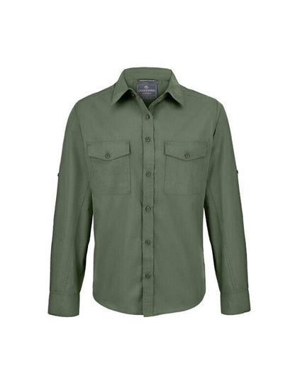 Craghoppers Expert Kiwi LS Shirt - Dark Cedar Green