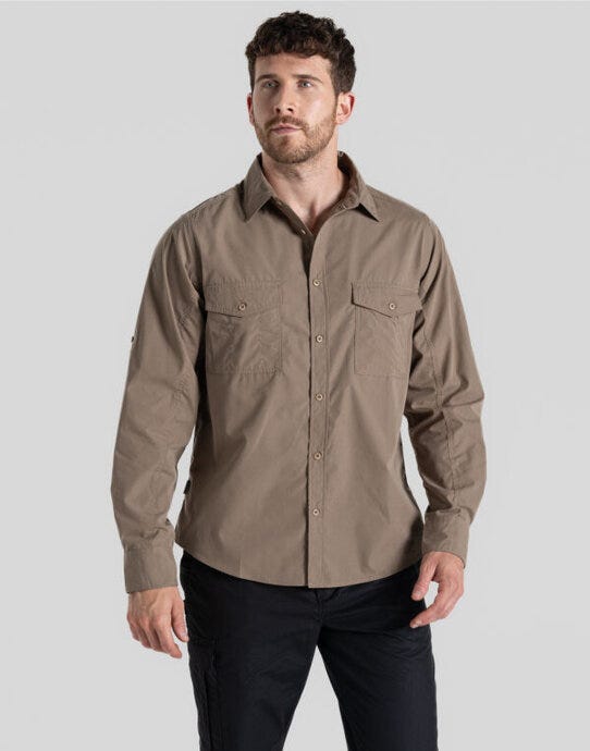 Craghoppers Expert Kiwi LS Shirt - Pebble