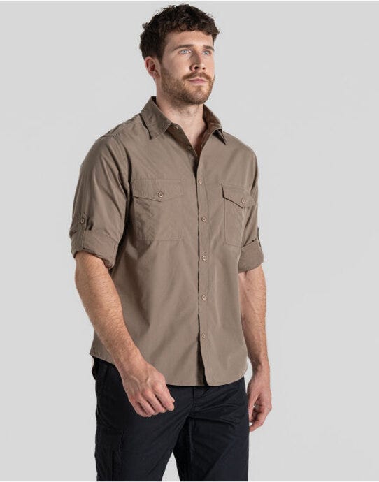 Craghoppers Expert Kiwi LS Shirt - Pebble