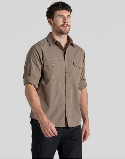 Craghoppers Expert Kiwi LS Shirt - Pebble