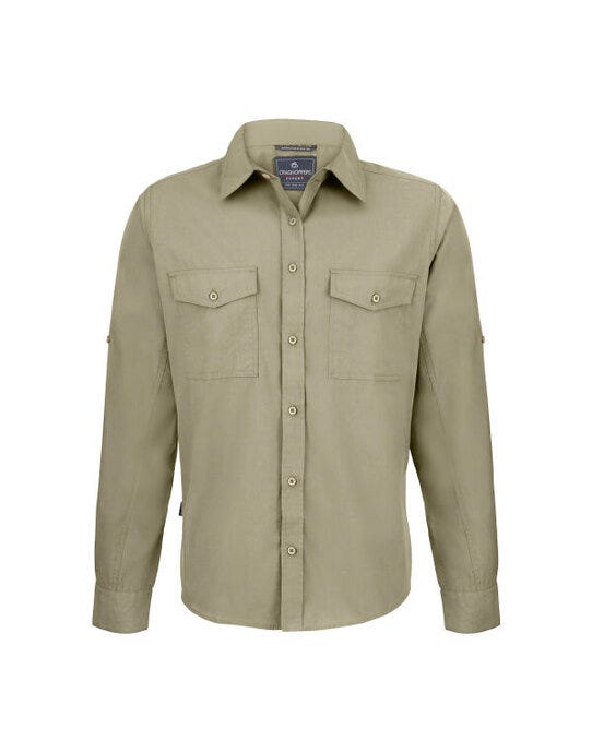 Craghoppers Expert Kiwi LS Shirt - Pebble