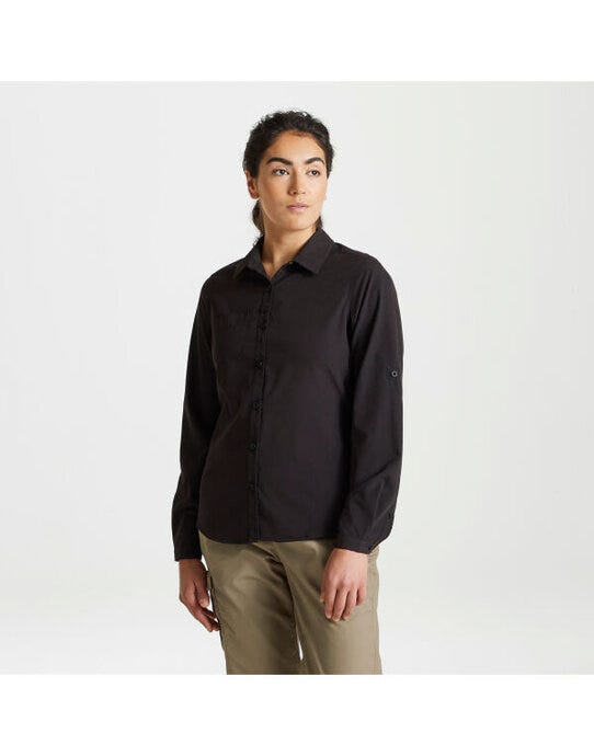 Craghoppers Expert Womens Kiwi LS Shirt - Black