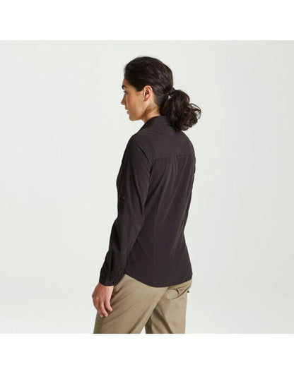 Craghoppers Expert Womens Kiwi LS Shirt - Black