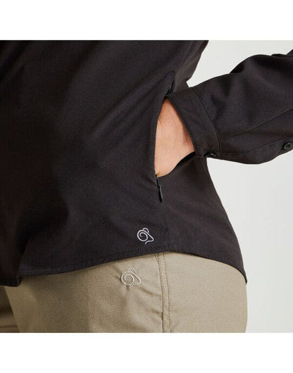 Craghoppers Expert Womens Kiwi LS Shirt - Black