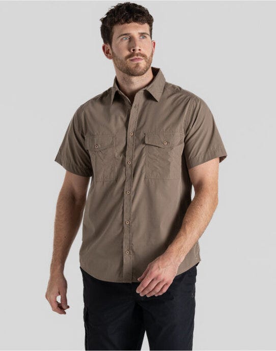 Craghoppers Expert Kiwi SS Shirt - Pebble