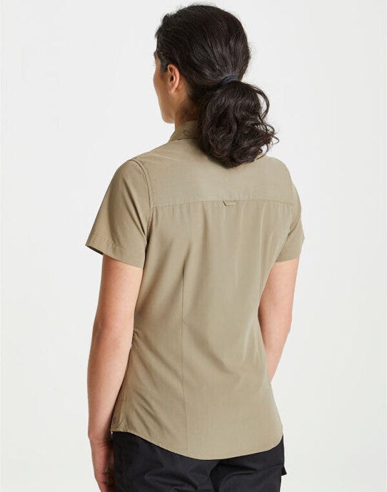 Craghoppers Expert Womens Kiwi SS Shirt - Pebble