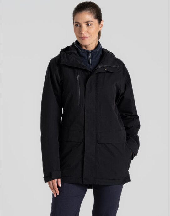 Craghoppers Expert Kiwi Pro Long Jacket - Black