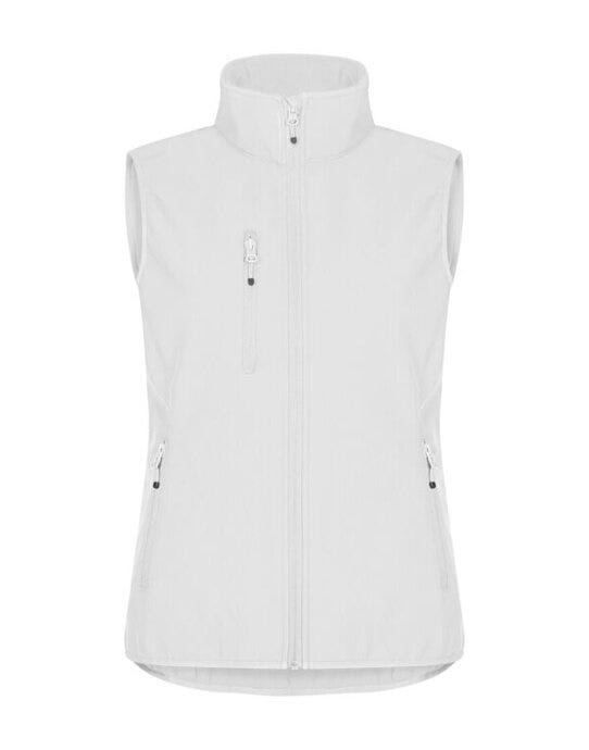 Clique Ladies Classic Softshell Vest - White