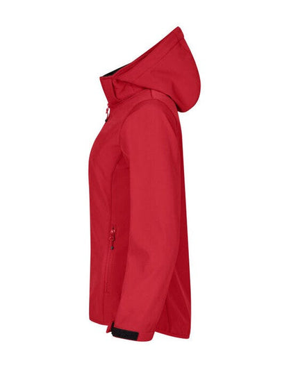Clique Ladies Classic Softshell Hoody - Red