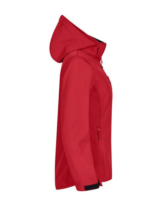 Clique Ladies Classic Softshell Hoody - Red