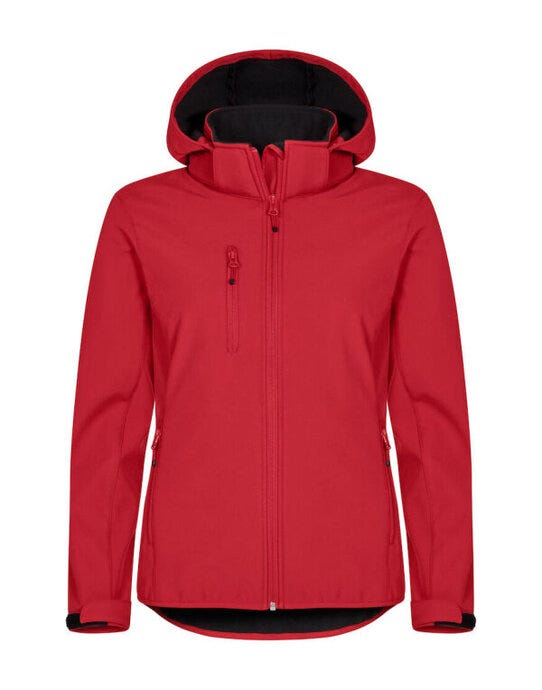 Clique Ladies Classic Softshell Hoody - Red