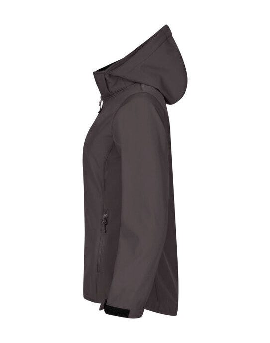 Clique Ladies Classic Softshell Hoody - Dark Grey