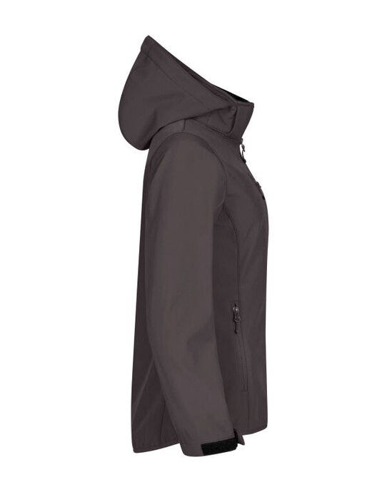 Clique Ladies Classic Softshell Hoody - Dark Grey
