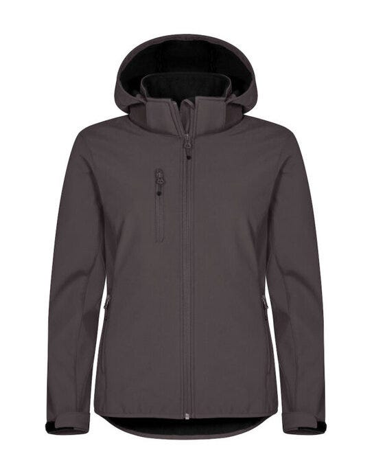 Clique Ladies Classic Softshell Hoody - Dark Grey