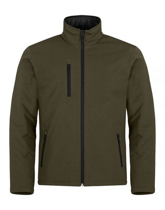 Clique Padded Softshell - Fog Green