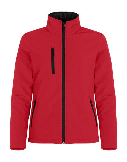 Clique Ladies Padded Softshell - Red