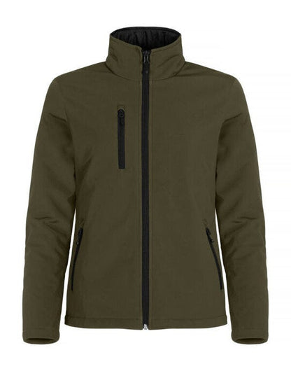 Clique Ladies Padded Softshell - Fog Green