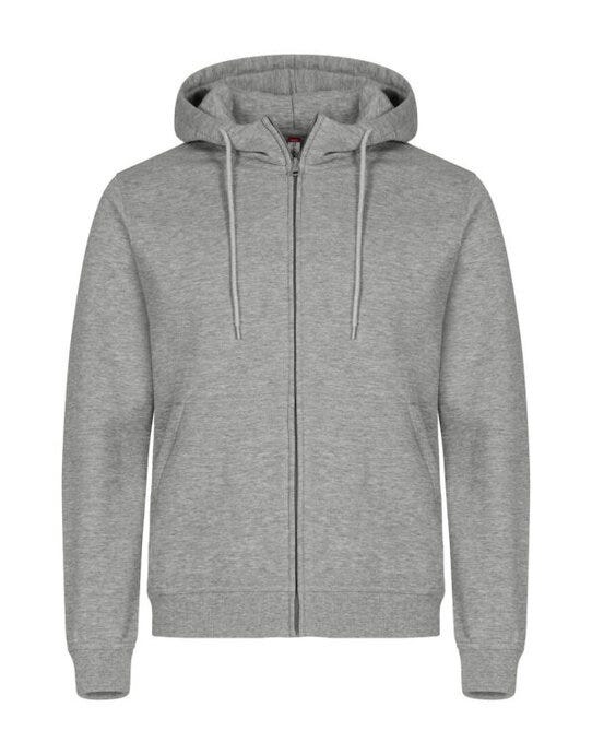Clique Miami Full Zip Hoody - Grey Melange