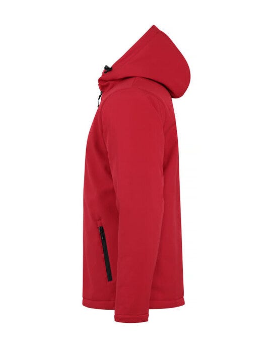 Clique Padded Hoody Softshell - Red