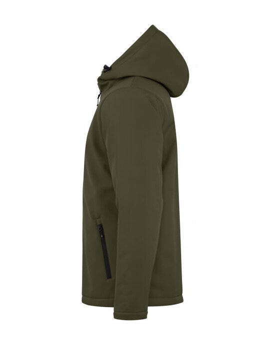 Clique Padded Hoody Softshell - Fog Green