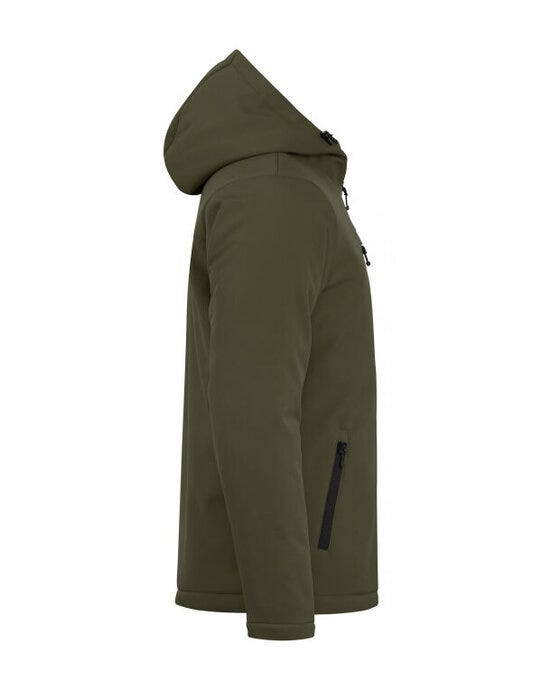 Clique Padded Hoody Softshell - Fog Green