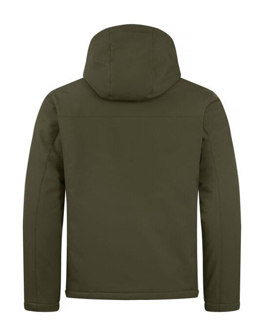 Clique Padded Hoody Softshell - Fog Green