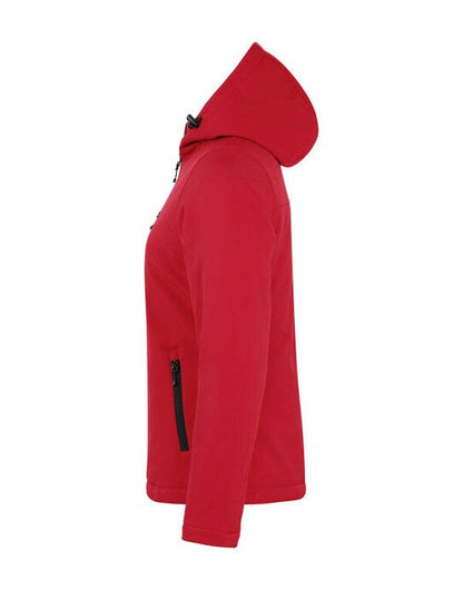 Clique Ladies Padded Softshell Hoody - Red