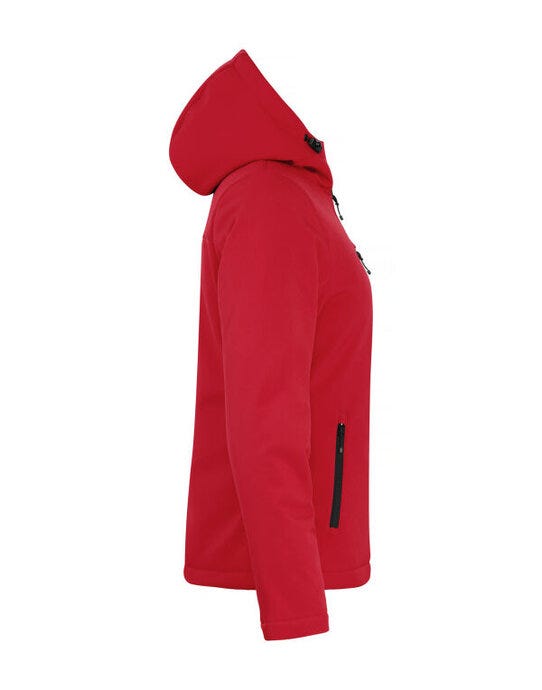 Clique Ladies Padded Softshell Hoody - Red