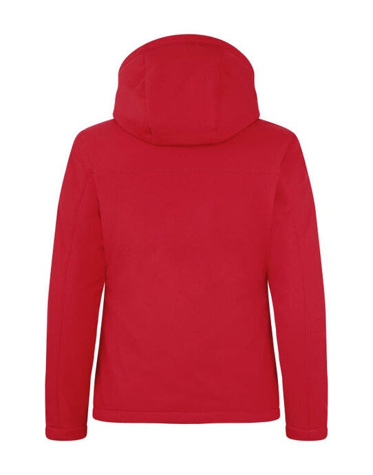 Clique Ladies Padded Softshell Hoody - Red
