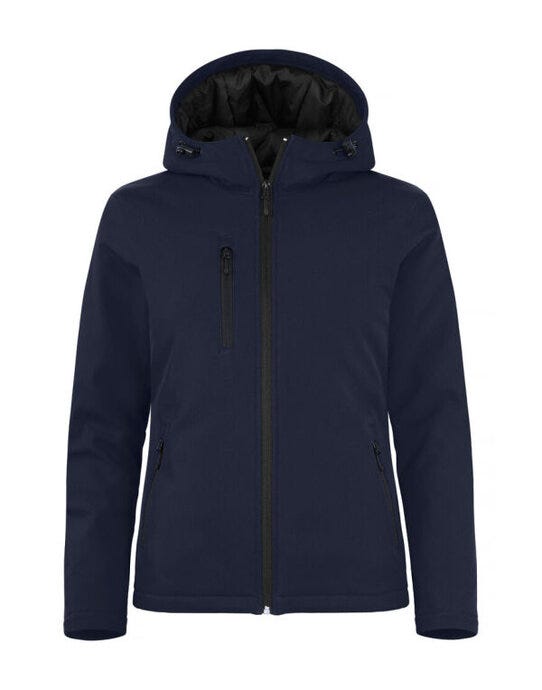 Clique Ladies Padded Softshell Hoody - Dark Navy