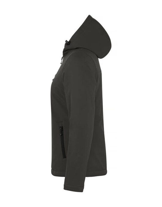 Clique Ladies Padded Softshell Hoody - Dark Grey
