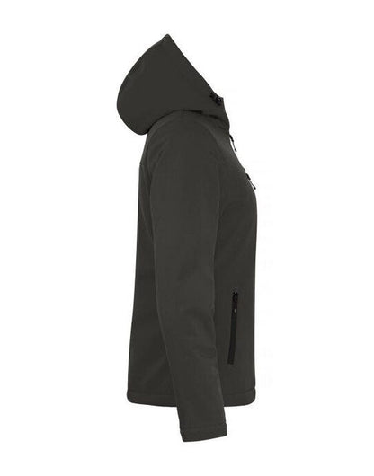 Clique Ladies Padded Softshell Hoody - Dark Grey