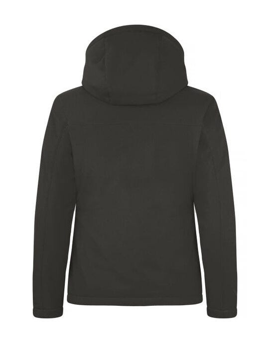 Clique Ladies Padded Softshell Hoody - Dark Grey
