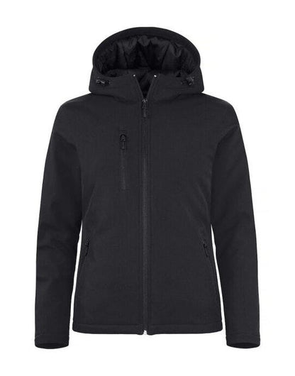 Clique Ladies Padded Softshell Hoody - Black