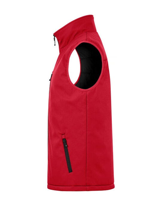 Clique Padded Softshell Vest - Red